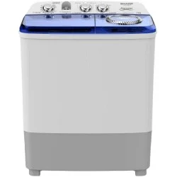 Sharp Twin Tub Washing Machine 7kg Capacity 35 Minutes - White